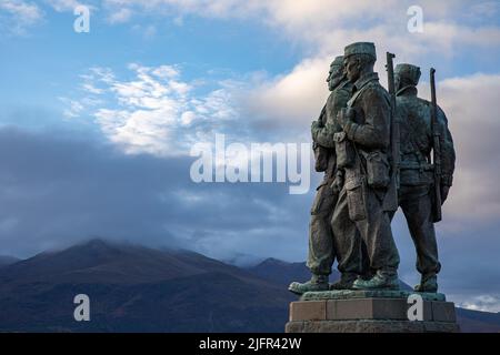 Commando Memorial, Spean Bridge, Lochaber, Highland, Schottland, UK Stockfoto
