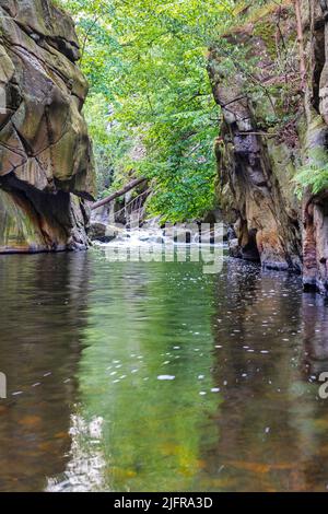 Ausflugsziel Bodetal im Harz Sachsen Anhalt Stockfoto