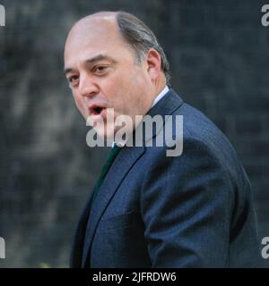 London, Großbritannien. 05.. Juli 2022. Ben Wallace, MP, Staatssekretär für Verteidigung. Minister nehmen heute Morgen an der wöchentlichen Kabinettssitzung in Downing Street, Westminster, Teil. Kredit: Imageplotter/Alamy Live Nachrichten Stockfoto