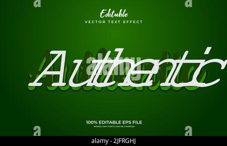 Bearbeitbarer Textformeleffekt. Editierbarer Schriftstil. Vektorgrafik Stock Vektor