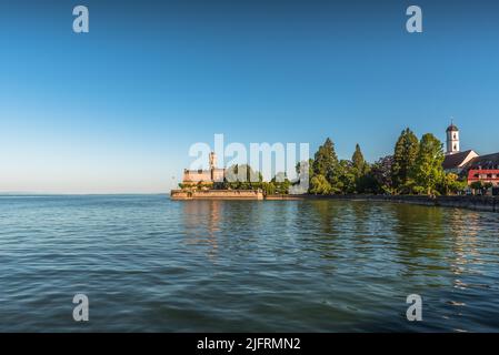 Schloss Montfort in Langenargen am Bodensee, Bodensee, Baden-Württemberg, Deutschland Stockfoto