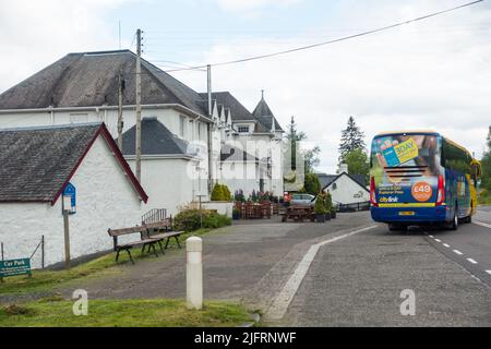 Bridge of Orchy Hotel, Bridge of Orchy, Glen Orchy, Argyll and Bute, Schottland, Großbritannien. Stockfoto