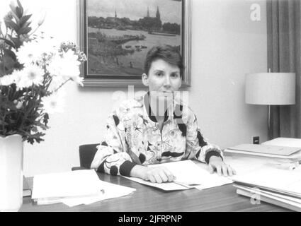 Nasshalterung Eva Weber Stockfoto