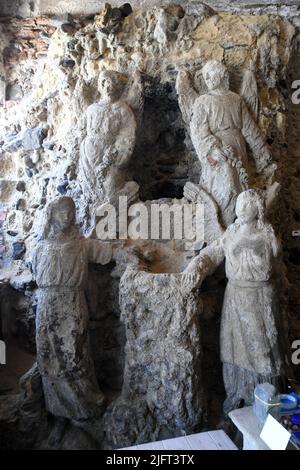 Pizzo Calabro Vibo Valentia- Chiesetta di Piedigrotta „Museo Civico“ Stockfoto