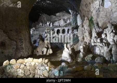 Pizzo Calabro Vibo Valentia- Chiesetta di Piedigrotta „Museo Civico“ Stockfoto