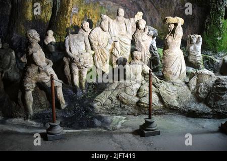 Pizzo Calabro Vibo Valentia- Chiesetta di Piedigrotta „Museo Civico“ Stockfoto