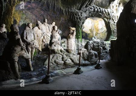 Pizzo Calabro Vibo Valentia- Chiesetta di Piedigrotta „Museo Civico“ Stockfoto