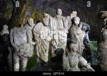 Pizzo Calabro Vibo Valentia- Chiesetta di Piedigrotta „Museo Civico“ Stockfoto