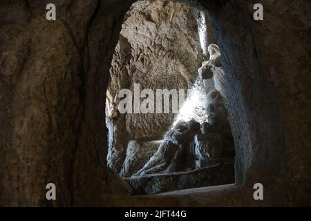 Pizzo Calabro Vibo Valentia- Chiesetta di Piedigrotta „Museo Civico“ Stockfoto