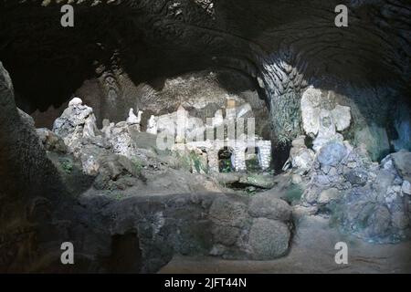 Pizzo Calabro Vibo Valentia- Chiesetta di Piedigrotta „Museo Civico“ Stockfoto