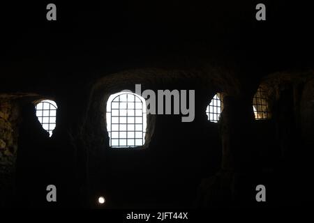 Pizzo Calabro Vibo Valentia- Chiesetta di Piedigrotta „Museo Civico“ Stockfoto