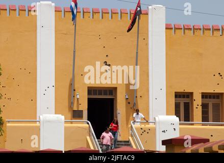 Kuba, Santiago de Cuba. Die Moncada Barracks waren eine Militärkaserne in Santiago de Cuba, benannt nach General Guillermon Moncada, einem Helden des Krieges von Stockfoto