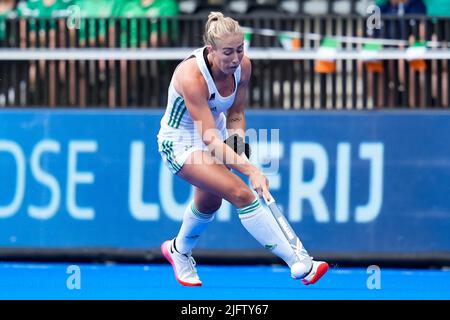 AMSTELVEEN, NIEDERLANDE - 5. JULI: Sarah Hawkshaw aus Irland beim Spiel der FIH Hockey Women's World Cup 2022 zwischen Irland und Chile im Wagener Hockey Stadium am 5. Juli 2022 in Amstelveen, Niederlande (Foto von Patrick Goosen/Orange Picles) Stockfoto