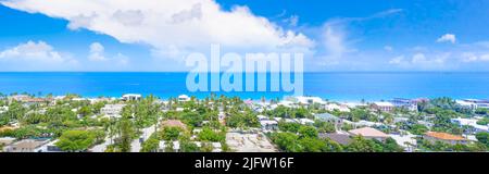 Eine Luftaufnahme von North Fort Lauderdale Beach, FL. Stockfoto