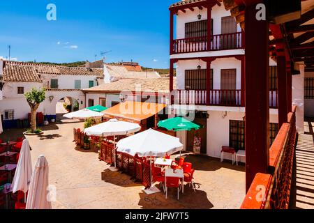 Stadtansicht von Puerto Lápice, Ciudad Real, Castilla La Mancha, Spanien, Europa Stockfoto