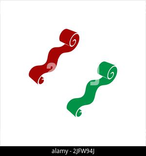 Roll Icon, Matte, Teppich, Teppich Oder Papier Roll Icon Of Anything Vector Art Illustration Stock Vektor