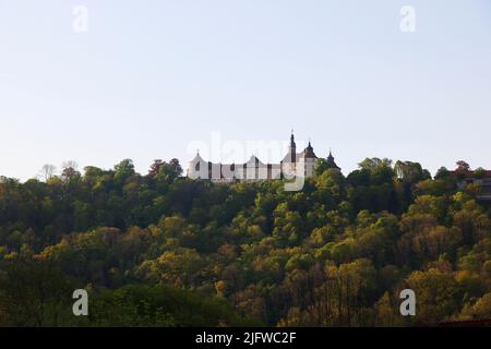 Die Burg Langenburg in Langenburg, Hohenlohe Region, Baden-Württemberg, Deutschland, Europa. Stockfoto