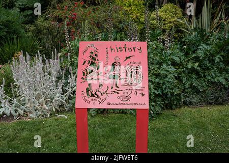 Blick auf Boscawen Park, Malpas, Truro, Cornwall Stockfoto