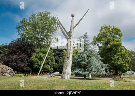 Blick auf Boscawen Park, Malpas, Truro, Cornwall Stockfoto