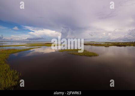 Landschaft der St. Joseph Bay von Cape San Blas, einer Halbinsel in Gulf County, Florida Stockfoto