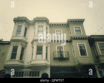 Apartmentgebäude in San Francisco Stockfoto