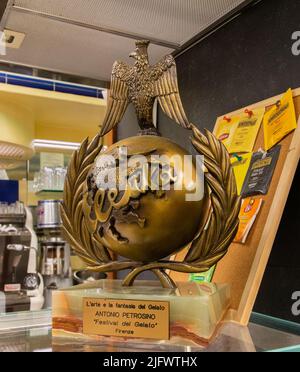 Festival del Gelato, eine typische Eisdiele in Florenz Stockfoto