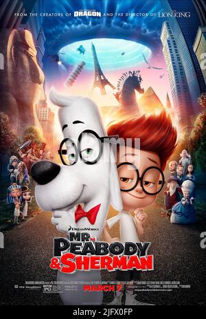 Herr PEABODY, Sherman, Plakat, HERR PEABODY und Sherman, 2014 Stockfoto