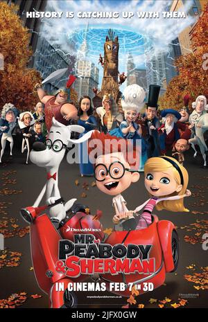 Herr PEABODY, Sherman, Plakat, HERR PEABODY und Sherman, 2014 Stockfoto