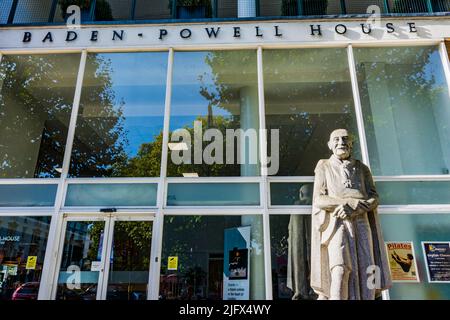 Baden-Powell Haus, umgangssprachlich als B-P Haus bekannt, ist ein Scouting hostel and Conference Center in South Kensington. London, England, Vereinigtes Königreich Stockfoto