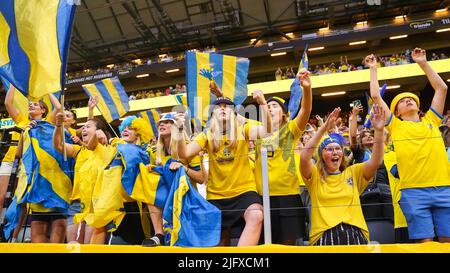 Stockholm, Schweden. 28.. Juni 2022. Stockholm, Schweden, 28. 2022. Juni: Während des Internationalen Freundschaftsspiels zwischen Schweden und Brasilien in der Friends Arena in Stockholm, Schweden. (Daniela Porcelli /SPP) Quelle: SPP Sport Press Foto. /Alamy Live News Stockfoto