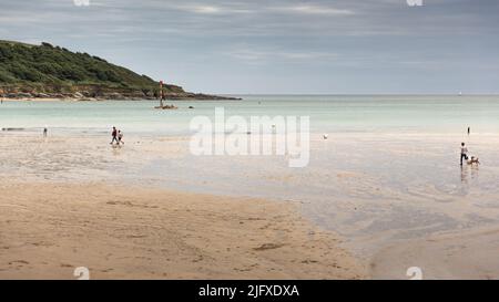 Salcombe North Sands Beach in Salcombe, Vereinigtes Königreich Stockfoto