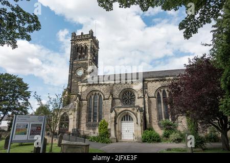 St James' Parish Church, in Wetherby, einer Marktstadt und Bürgergemeinde im Stadtteil Leeds, West Yorkshire, Großbritannien. Stockfoto