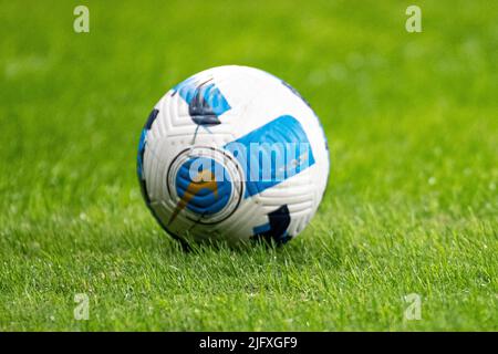 Belo Horizonte, Brasilien. 05.. Juli 2022. MG - Belo Horizonte - 07/05/2022 - LIBERTADORES 2021 ATLETICO-MG X EMELEC - der Spielball, den man vor dem Spiel zwischen Atletico-MG und Emelec im Mineirao-Stadion für die Copa Libertadores 2022 gesehen hat. Foto: Alessandra Torres/AGIF/Sipa USA Quelle: SIPA USA/Alamy Live News Stockfoto