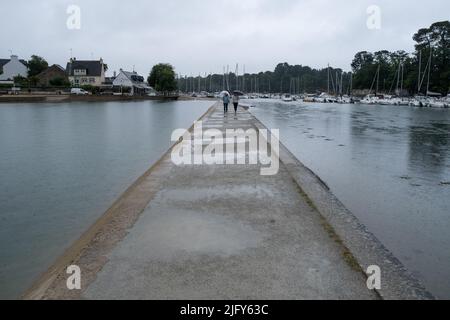 Frankreich, Bretagne, Vannes, Juni 2021. Illustration des täglichen Lebens in der Bretagne. Foto von Martin Bertrand. Frankreich, Bretagne, Vannes, Juin 2021. Illus Stockfoto