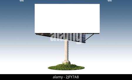 Mockup Bild von 3D Rendering Stand Alone Billboard . Stockfoto