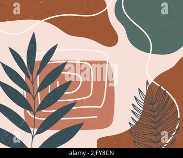 Abstrakte Natur Kunst Vektor Hintergrund. Stock Vektor