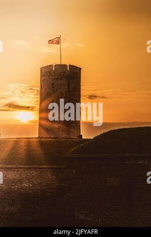 Die Festung Wisloujscie in danzig Stockfoto