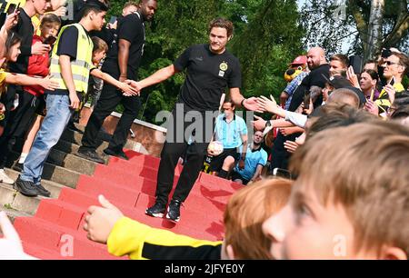 Testspiel für die Saison 2022/2023, Kampfbahn Schwansbell Lünen; Lüner SV - Bor. Dortmund; Cheftrainer Edin Terzic Stockfoto