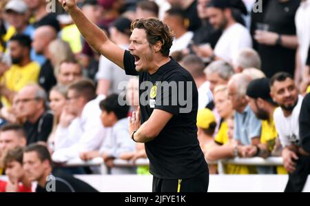 Testspiel für die Saison 2022/2023, Kampfbahn Schwansbell Lünen; Lüner SV - Bor. Dortmund; Cheftrainer Edin Terzic Stockfoto