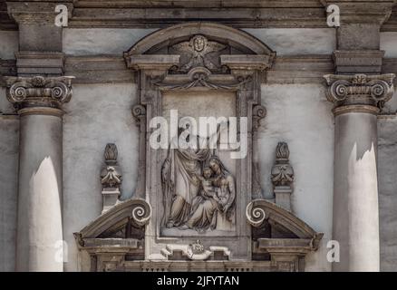 Details der barocken Fassade der Kirche von St. Joseph,17. century.Milan - Italy Stockfoto