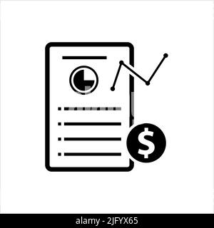 Buchführungssymbol, Buchhaltungssymbol, Geschäftssymbol Vektorgrafik Stock Vektor