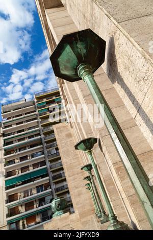 Details. Nationalflaggendenkmal in der Stadt Rosario, Argentinien. Monumento a la Bandera. Stockfoto