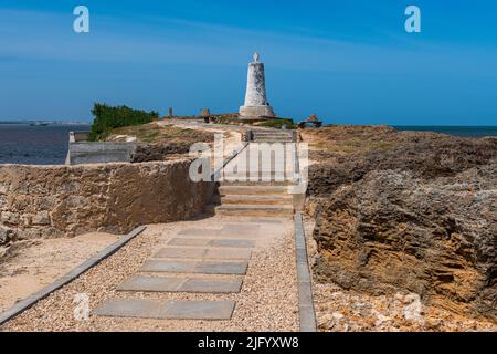 Säule von Vasco da Gama, Malindi, Indischer Ozean, Kenia, Ostafrika, Afrika Stockfoto