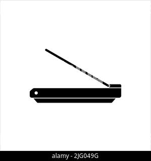Bildscanner-Symbol, Elektronisches Flachbett-Bildscanner-Gerät Vektorgrafik Stock Vektor