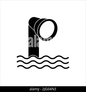 Periscope Icon, Spiegelprisma Observation Instrument Vector Art Illustration Stock Vektor