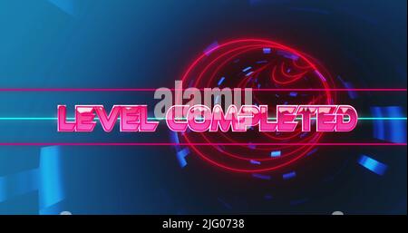 Bild des Textabstands über dem digitalen Tunnel Stockfoto