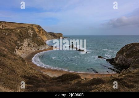 Die Wessex Coast - Lulworth Cove bis Durdle Door - Stockfoto