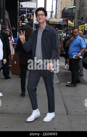 New York, NY, USA. 06.. Juli 2022. Milo Manheim gesehen bei Good Morning America Förderung des neuen Films Zombies 3 am 06. Juli 2022 in New York City. Quelle: Rw/Media Punch/Alamy Live News Stockfoto