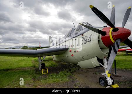 Fairey Gannet ECM.6 XA459 im Solway Aviation Museum Stockfoto