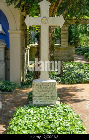 Grab Peter Joseph Lenné, Sello-Friedhof, Grabsteine, Bornstedter Friedhof, Ribbeckstraße, Potsdam, Brandenburg, Deutschland Stockfoto